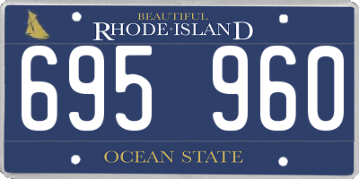 RI license plate 695960