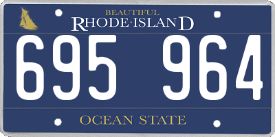 RI license plate 695964
