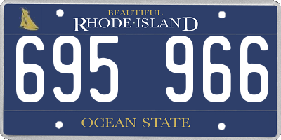 RI license plate 695966