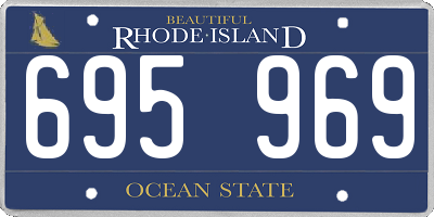RI license plate 695969