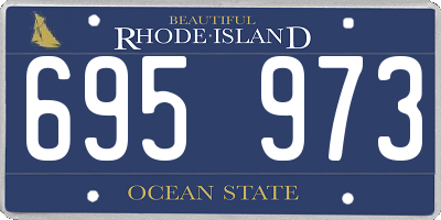 RI license plate 695973
