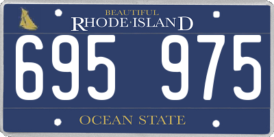 RI license plate 695975