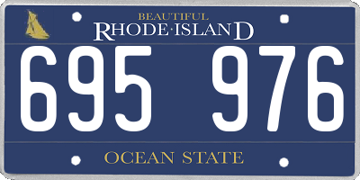 RI license plate 695976