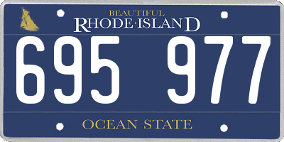 RI license plate 695977