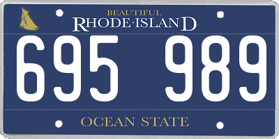 RI license plate 695989