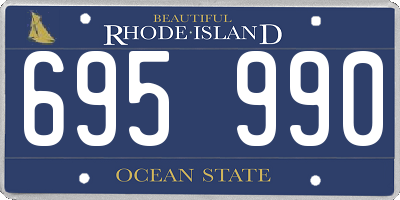 RI license plate 695990