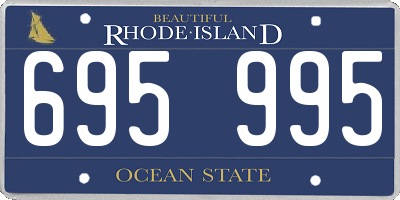 RI license plate 695995