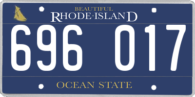 RI license plate 696017