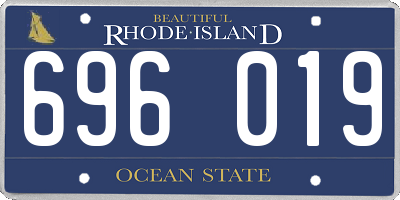 RI license plate 696019