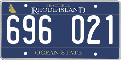 RI license plate 696021
