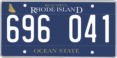 RI license plate 696041
