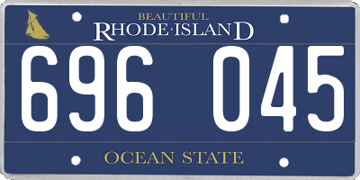 RI license plate 696045