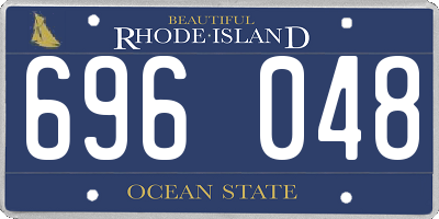 RI license plate 696048