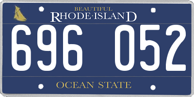 RI license plate 696052