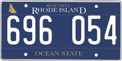 RI license plate 696054