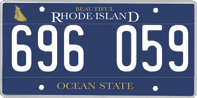 RI license plate 696059