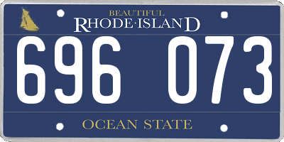 RI license plate 696073