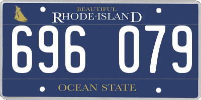 RI license plate 696079
