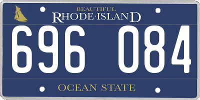 RI license plate 696084