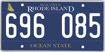 RI license plate 696085