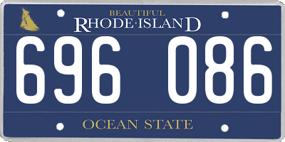 RI license plate 696086