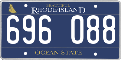RI license plate 696088