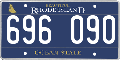 RI license plate 696090