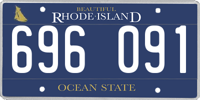 RI license plate 696091