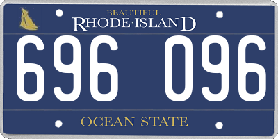 RI license plate 696096