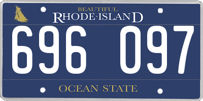 RI license plate 696097