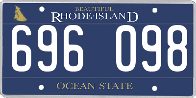 RI license plate 696098