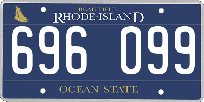 RI license plate 696099