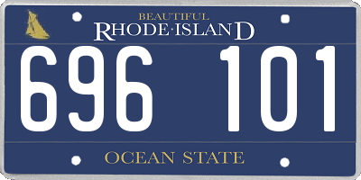 RI license plate 696101