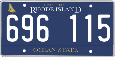 RI license plate 696115