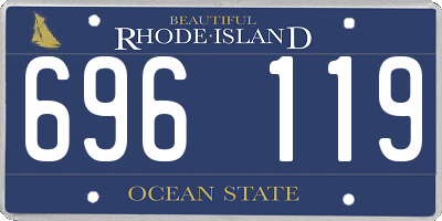 RI license plate 696119