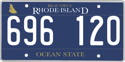 RI license plate 696120