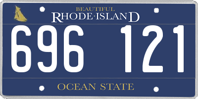 RI license plate 696121