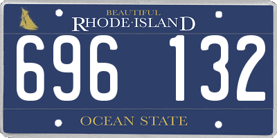 RI license plate 696132