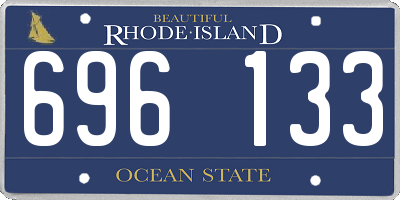 RI license plate 696133