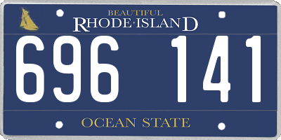 RI license plate 696141