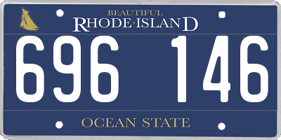 RI license plate 696146