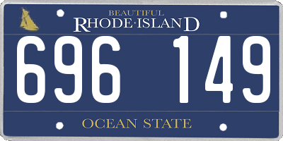 RI license plate 696149