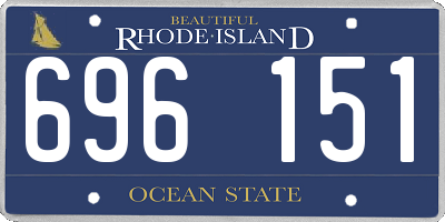 RI license plate 696151