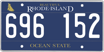 RI license plate 696152