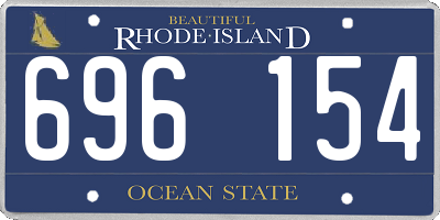 RI license plate 696154