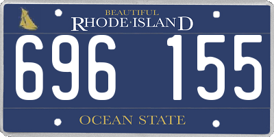 RI license plate 696155