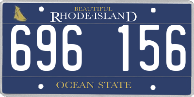 RI license plate 696156