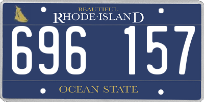RI license plate 696157