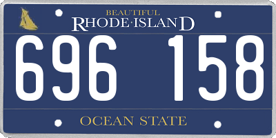 RI license plate 696158