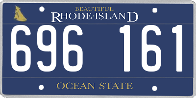 RI license plate 696161